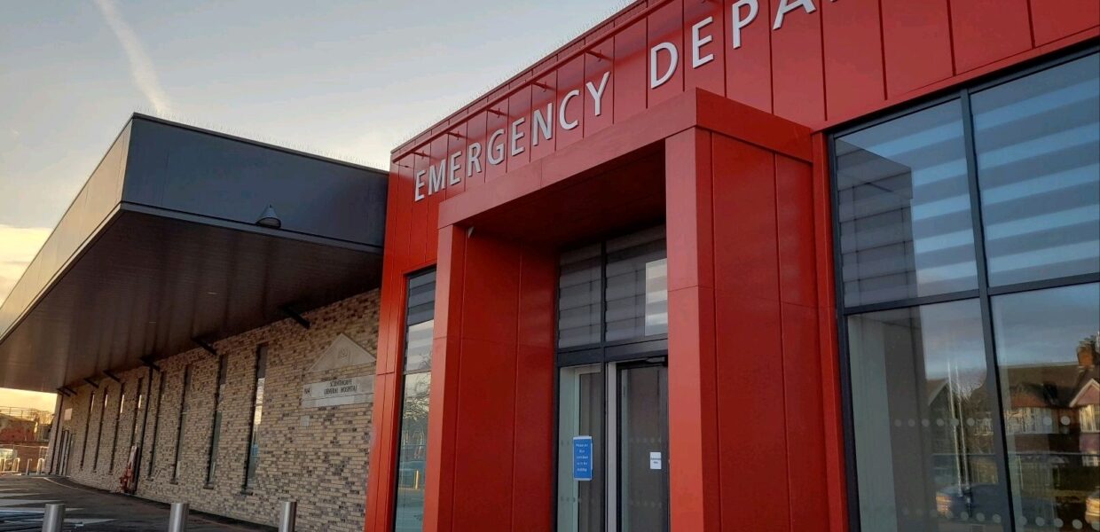 The main entrance to our new Scunthorpe Emergency Department